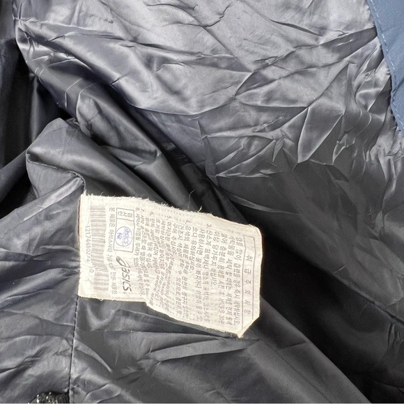 ASICS Motion Therm Puffer Jacket Zip Up Blue Heavy Winter Outdoors Size Mens XXL - Picture 9 of 9